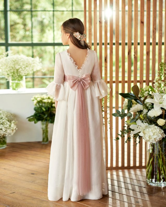 Abito comunione Rosa Clará R604